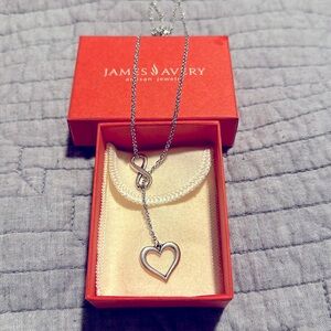 James Avery heart and infinity symbol silver necklace